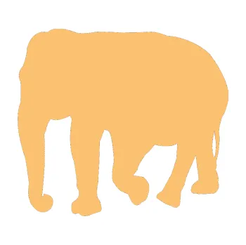 Samolepící dekorace Slon 018 levá (08 - béžová) SAMOLEPKA NA AUTO, NÁLEPKA, FÓLIE, POLEP, TUNING, VLASTNÍ TEXT, TISK, AUTOSAMOLEPKY.cz, POLEPY, OBRÁZEK, LOGO, 3D STICKERS