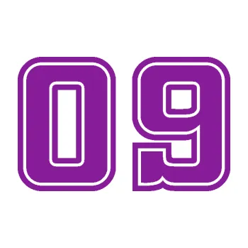 Polep vozidla Startovní číslo 09 typ 5 (14 - fialová) SAMOLEPKA NA AUTO, NÁLEPKA, FÓLIE, POLEP, TUNING, VLASTNÍ TEXT, TISK, AUTOSAMOLEPKY.cz, POLEPY, OBRÁZEK, LOGO, 3D STICKERS