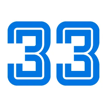 Polep vozidla Startovní číslo 33 typ 7 (11 - modrá oceán) SAMOLEPKA NA AUTO, NÁLEPKA, FÓLIE, POLEP, TUNING, VLASTNÍ TEXT, TISK, AUTOSAMOLEPKY.cz, POLEPY, OBRÁZEK, LOGO, 3D STICKERS