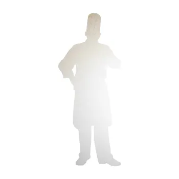 Samolepící dekorace SAMOLEPKA Šéfkuchař 001 pravá (82 - odrazková reflexní bílá) NA AUTO, NÁLEPKA, FÓLIE, POLEP, TUNING, VLASTNÍ TEXT, TISK, AUTOSAMOLEPKY.cz, POLEPY, OBRÁZEK, LOGO, SAMOLEPKY