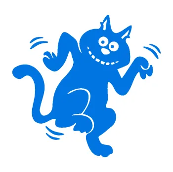 Samolepicí dekorace na vozidlo Veselá kočka pravá (11 - modrá oceán) SAMOLEPKA NA AUTO, NÁLEPKA, FÓLIE, POLEP, TUNING, VLASTNÍ TEXT, TISK, AUTOSAMOLEPKY.cz, POLEPY, OBRÁZEK, LOGO, 3D STICKERS