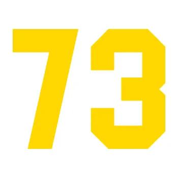 Autodoplněk Samolepka na auto Startovní číslo 73 (13 - jasně žlutá) NÁLEPKA, FÓLIE, POLEPY, TUNING, VLASTNÍ TEXT, TISK, AUTOSAMOLEPKY.cz, SAMOLEPKY, OBRÁZEK, LOGO, VÝROBA, PRODEJ