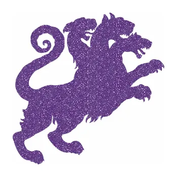 Polep vozidla SAMOLEPKA Trojhlavý pes kerberos 002 pravá (87 - Ultra Metalic fialová) NA AUTO, NÁLEPKA, FÓLIE, POLEP, TUNING, VLASTNÍ TEXT, TISK, AUTOSAMOLEPKY.cz, POLEPY, OBRÁZEK, LOGO, SAMOLEPKY