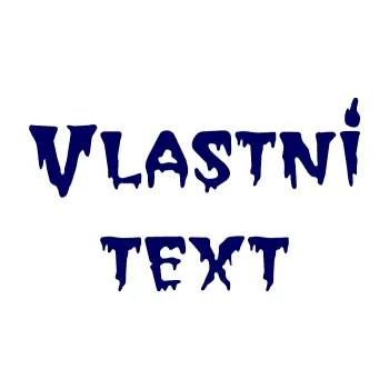 Polep vozidla Vlastní text - QTGhoul Face (23 - tmavě modrá) SAMOLEPKA NA AUTO, NÁLEPKA, FÓLIE, POLEP, TUNING, VLASTNÍ TEXT, TISK, AUTOSAMOLEPKY.cz, POLEPY, OBRÁZEK, LOGO, 3D STICKERS
