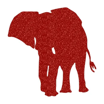 Samolepící dekorace Slon 013 levá (86 - Ultra Metalic červená) SAMOLEPKA NA AUTO, NÁLEPKA, FÓLIE, POLEP, TUNING, VLASTNÍ TEXT, TISK, AUTOSAMOLEPKY.cz, POLEPY, OBRÁZEK, LOGO, 3D STICKERS
