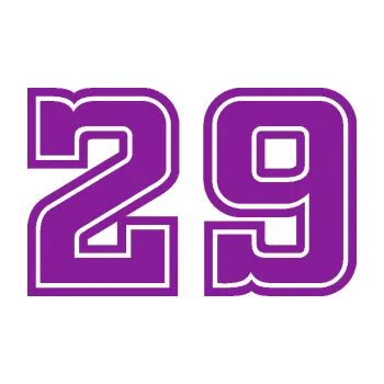 Polep vozidla SAMOLEPKA Startovní číslo 29 typ 5 (14 - fialová) NA AUTO, NÁLEPKA, FÓLIE, POLEP, TUNING, VLASTNÍ TEXT, TISK, AUTOSAMOLEPKY.cz, POLEPY, OBRÁZEK, LOGO, SAMOLEPKY