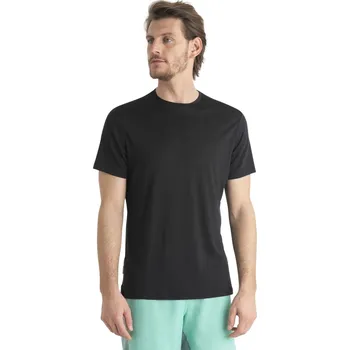 Pánské tričko Pánské merino triko krátký rukáv ICEBREAKER Mens 125 Cool-Lite Sphere III SS Tee, Black velikost: M