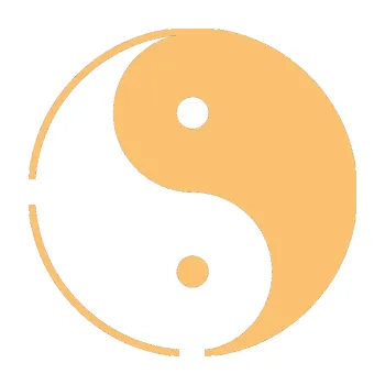 samolepka Yin yang - logo JIN a JANG (08 - béžová) SAMOLEPKA NA AUTO, NÁLEPKA, FÓLIE, POLEP, TUNING, VLASTNÍ TEXT, TISK, AUTOSAMOLEPKY.cz, POLEPY, OBRÁZEK, LOGO, 3D STICKERS