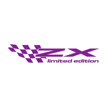 Polep vozidla SAMOLEPKA ZX limited edition levá (14 - fialová) NA AUTO, NÁLEPKA, FÓLIE, POLEP, TUNING, VLASTNÍ TEXT, TISK, AUTOSAMOLEPKY.cz, POLEPY, OBRÁZEK, LOGO, SAMOLEPKY