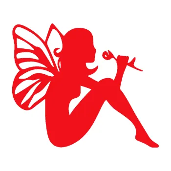 Samolepící dekorace SAMOLEPKA Víla 001 pravá (10 - červená) NA AUTO, NÁLEPKA, FÓLIE, POLEP, TUNING, VLASTNÍ TEXT, TISK, AUTOSAMOLEPKY.cz, POLEPY, OBRÁZEK, LOGO, SAMOLEPKY