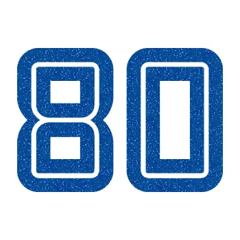 Polep vozidla Startovní číslo 80 typ 7 (88 - Ultra Metalic modrá) SAMOLEPKA NA AUTO, NÁLEPKA, FÓLIE, POLEP, TUNING, VLASTNÍ TEXT, TISK, AUTOSAMOLEPKY.cz, POLEPY, OBRÁZEK, LOGO, 3D STICKERS