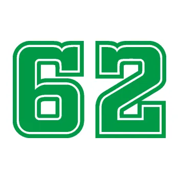 Polep vozidla Startovní číslo 62 typ 5 (12 - zelená) SAMOLEPKA NA AUTO, NÁLEPKA, FÓLIE, POLEP, TUNING, VLASTNÍ TEXT, TISK, AUTOSAMOLEPKY.cz, POLEPY, OBRÁZEK, LOGO, 3D STICKERS