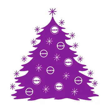 Samolepící dekorace Vánoční stromeček 001 (14 - fialová) SAMOLEPKA NA AUTO, NÁLEPKA, FÓLIE, POLEP, TUNING, VLASTNÍ TEXT, TISK, AUTOSAMOLEPKY.cz, POLEPY, OBRÁZEK, LOGO, 3D STICKERS