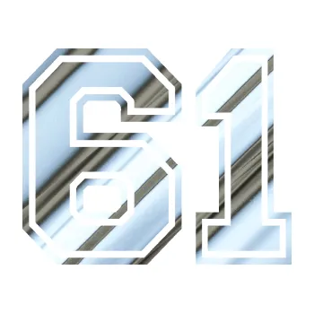 Polep vozidla Startovní číslo 61 typ 4 (80 - chrom fólie stříbrná zrcadlová) SAMOLEPKA NA AUTO, NÁLEPKA, FÓLIE, POLEP, TUNING, VLASTNÍ TEXT, TISK, AUTOSAMOLEPKY.cz, POLEPY, OBRÁZEK, LOGO, 3D STICKERS