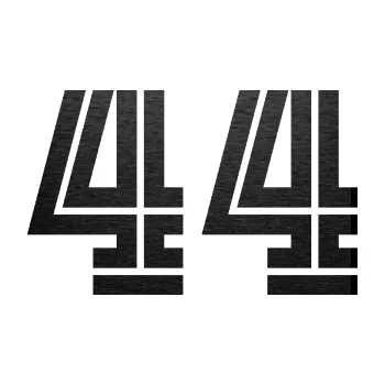 Polep vozidla Startovní číslo 44 typ 7 (63 - škrábaný kov černý) SAMOLEPKA NA AUTO, NÁLEPKA, FÓLIE, POLEP, TUNING, VLASTNÍ TEXT, TISK, AUTOSAMOLEPKY.cz, POLEPY, OBRÁZEK, LOGO, 3D STICKERS