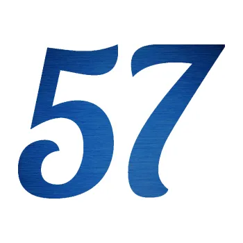 Polep vozidla Startovní číslo 57 typ 3 (65 - škrábaný kov modrý) SAMOLEPKA NA AUTO, NÁLEPKA, FÓLIE, POLEP, TUNING, VLASTNÍ TEXT, TISK, AUTOSAMOLEPKY.cz, POLEPY, OBRÁZEK, LOGO, 3D STICKERS