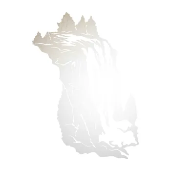 Samolepící dekorace SAMOLEPKA Vodopád pravá krajina (82 - odrazková reflexní bílá) NA AUTO, NÁLEPKA, FÓLIE, POLEP, TUNING, VLASTNÍ TEXT, TISK, AUTOSAMOLEPKY.cz, POLEPY, OBRÁZEK, LOGO, SAMOLEPKY