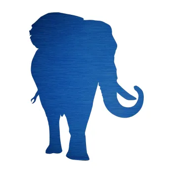 Samolepící dekorace SAMOLEPKA Slon 010 pravá (65 - škrábaný kov modrý) NA AUTO, NÁLEPKA, FÓLIE, POLEP, TUNING, VLASTNÍ TEXT, TISK, AUTOSAMOLEPKY.cz, POLEPY, OBRÁZEK, LOGO, SAMOLEPKY