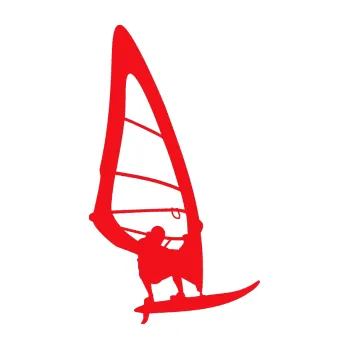 Polep vozidla SAMOLEPKA Windsurfing 003 pravá (10 - červená) NA AUTO, NÁLEPKA, FÓLIE, POLEP, TUNING, VLASTNÍ TEXT, TISK, AUTOSAMOLEPKY.cz, POLEPY, OBRÁZEK, LOGO, SAMOLEPKY