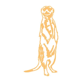 Samolepící dekorace SAMOLEPKA Surikata 001 pravá (08 - béžová) NA AUTO, NÁLEPKA, FÓLIE, POLEP, TUNING, VLASTNÍ TEXT, TISK, AUTOSAMOLEPKY.cz, POLEPY, OBRÁZEK, LOGO, SAMOLEPKY