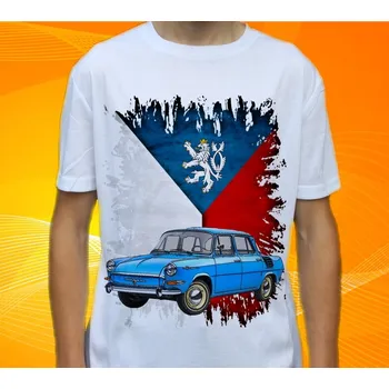 Pánské tričko tričko Š.K.O.O.D.A č. 02 S (Trička s motivy aut)