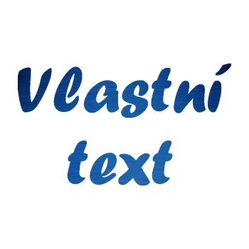 Polep vozidla Vlastní text - Forte (65 - škrábaný kov modrý) SAMOLEPKA NA AUTO, NÁLEPKA, FÓLIE, POLEP, TUNING, VLASTNÍ TEXT, TISK, AUTOSAMOLEPKY.cz, POLEPY, OBRÁZEK, LOGO, 3D STICKERS