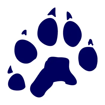 Samolepící dekorace SAMOLEPKA Tlapka 003 levá (23 - tmavě modrá) NA AUTO, NÁLEPKA, FÓLIE, POLEP, TUNING, VLASTNÍ TEXT, TISK, AUTOSAMOLEPKY.cz, POLEPY, OBRÁZEK, LOGO, SAMOLEPKY