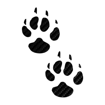 samolepka Tlapky 002 (50 - 3D karbon černý) SAMOLEPKA NA AUTO, NÁLEPKA, FÓLIE, POLEP, TUNING, VLASTNÍ TEXT, TISK, AUTOSAMOLEPKY.cz, POLEPY, OBRÁZEK, LOGO, 3D STICKERS