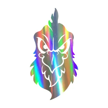 Samolepící dekorace SAMOLEPKA Slepička 003 levá (93 - Holografická) NA AUTO, NÁLEPKA, FÓLIE, POLEP, TUNING, VLASTNÍ TEXT, TISK, AUTOSAMOLEPKY.cz, POLEPY, OBRÁZEK, LOGO, SAMOLEPKY