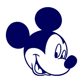 Samolepící dekorace SAMOLEPKA Myšák Mickey 001 pravá (23 - tmavě modrá) NA AUTO, NÁLEPKA, FÓLIE, POLEP, TUNING, VLASTNÍ TEXT, TISK, AUTOSAMOLEPKY.cz, POLEPY, OBRÁZEK, LOGO, SAMOLEPKY