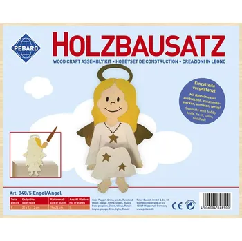 ostatní stavebnice Pebaro - stavebnice dřevěná - sedící anděl