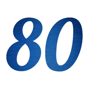 Polep vozidla Startovní číslo 80 typ 3 (65 - škrábaný kov modrý) SAMOLEPKA NA AUTO, NÁLEPKA, FÓLIE, POLEP, TUNING, VLASTNÍ TEXT, TISK, AUTOSAMOLEPKY.cz, POLEPY, OBRÁZEK, LOGO, 3D STICKERS