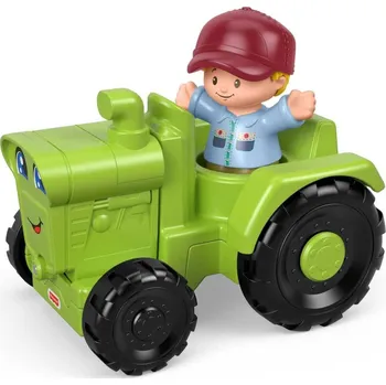 Mattel Fisher Price Little People Zelený traktůrek, GGT39