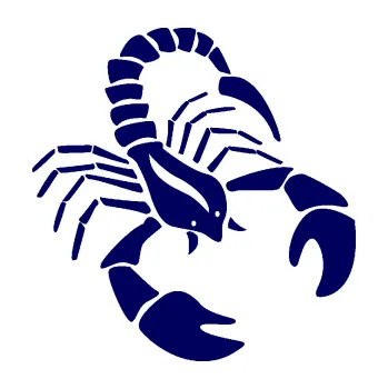 Samolepící dekorace SAMOLEPKA Štír zvěrokruh 005 pravá (23 - tmavě modrá) NA AUTO, NÁLEPKA, FÓLIE, POLEP, TUNING, VLASTNÍ TEXT, TISK, AUTOSAMOLEPKY.cz, POLEPY, OBRÁZEK, LOGO, SAMOLEPKY