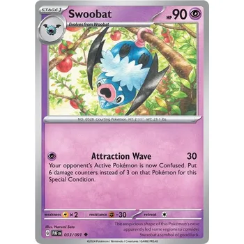 Karetní hra Swoobat 033/091- Paldean Fates Typ karty: Non-Holo