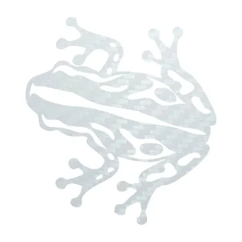 Samolepící dekorace SAMOLEPKA Žába 002 levá (51 - 3D karbon bílý) NA AUTO, NÁLEPKA, FÓLIE, POLEP, TUNING, VLASTNÍ TEXT, TISK, AUTOSAMOLEPKY.cz, POLEPY, OBRÁZEK, LOGO, SAMOLEPKY