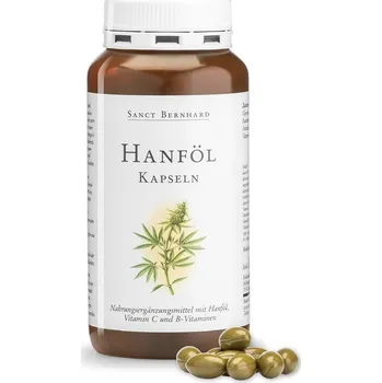 Přírodní produkt Sanct Bernhard Konopný olej 180 kapslí