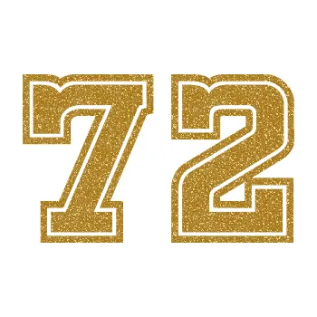 Polep vozidla Startovní číslo 72 typ 5 (92 - Ultra Metalic zlatá) SAMOLEPKA NA AUTO, NÁLEPKA, FÓLIE, POLEP, TUNING, VLASTNÍ TEXT, TISK, AUTOSAMOLEPKY.cz, POLEPY, OBRÁZEK, LOGO, 3D STICKERS