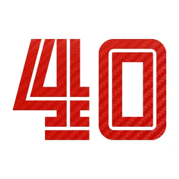 Polep vozidla Startovní číslo 40 typ 7 (53 - 3D karbon červený) SAMOLEPKA NA AUTO, NÁLEPKA, FÓLIE, POLEP, TUNING, VLASTNÍ TEXT, TISK, AUTOSAMOLEPKY.cz, POLEPY, OBRÁZEK, LOGO, 3D STICKERS