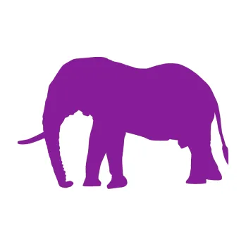 Samolepící dekorace Slon 001 levá (14 - fialová) SAMOLEPKA NA AUTO, NÁLEPKA, FÓLIE, POLEP, TUNING, VLASTNÍ TEXT, TISK, AUTOSAMOLEPKY.cz, POLEPY, OBRÁZEK, LOGO, 3D STICKERS
