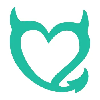 Samolepící dekorace Srdíčko čertovo pravá (25 - tyrkysová) SAMOLEPKA NA AUTO, NÁLEPKA, FÓLIE, POLEP, TUNING, VLASTNÍ TEXT, TISK, AUTOSAMOLEPKY.cz, POLEPY, OBRÁZEK, LOGO, 3D STICKERS