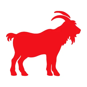 Samolepící dekorace SAMOLEPKA Kozel 008 pravá silueta (10 - červená) NA AUTO, NÁLEPKA, FÓLIE, POLEP, TUNING, VLASTNÍ TEXT, TISK, AUTOSAMOLEPKY.cz, POLEPY, OBRÁZEK, LOGO, SAMOLEPKY