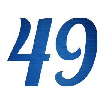 Polep vozidla Startovní číslo 49 typ 3 (65 - škrábaný kov modrý) SAMOLEPKA NA AUTO, NÁLEPKA, FÓLIE, POLEP, TUNING, VLASTNÍ TEXT, TISK, AUTOSAMOLEPKY.cz, POLEPY, OBRÁZEK, LOGO, 3D STICKERS