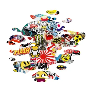 Samolepící dekorace SAMOLEPKA Skvrna 001 pravá kaňka (83 - Sticker bomb) NA AUTO, NÁLEPKA, FÓLIE, POLEP, TUNING, VLASTNÍ TEXT, TISK, AUTOSAMOLEPKY.cz, POLEPY, OBRÁZEK, LOGO, SAMOLEPKY