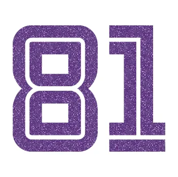 Polep vozidla SAMOLEPKA Startovní číslo 81 typ 7 (87 - Ultra Metalic fialová) NA AUTO, NÁLEPKA, FÓLIE, POLEP, TUNING, VLASTNÍ TEXT, TISK, AUTOSAMOLEPKY.cz, POLEPY, OBRÁZEK, LOGO, SAMOLEPKY