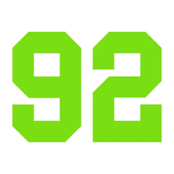 Polep vozidla Startovní číslo 92 (04 - zelená kawasaki) SAMOLEPKA NA AUTO, NÁLEPKA, FÓLIE, POLEP, TUNING, VLASTNÍ TEXT, TISK, AUTOSAMOLEPKY.cz, POLEPY, OBRÁZEK, LOGO, 3D STICKERS