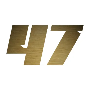 Polep vozidla Startovní číslo 47 typ 6 (64 - škrábaný kov zlatý) SAMOLEPKA NA AUTO, NÁLEPKA, FÓLIE, POLEP, TUNING, VLASTNÍ TEXT, TISK, AUTOSAMOLEPKY.cz, POLEPY, OBRÁZEK, LOGO, 3D STICKERS