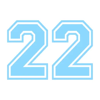 Polep vozidla Startovní číslo 22 typ 4 (03 - světle modrá) SAMOLEPKA NA AUTO, NÁLEPKA, FÓLIE, POLEP, TUNING, VLASTNÍ TEXT, TISK, AUTOSAMOLEPKY.cz, POLEPY, OBRÁZEK, LOGO, 3D STICKERS