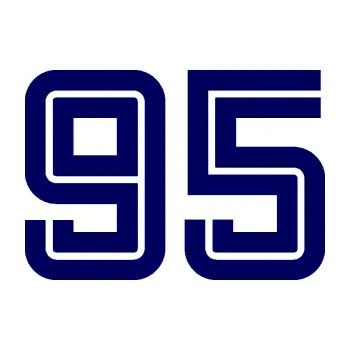 Polep vozidla Startovní číslo 95 typ 7 (23 - tmavě modrá) SAMOLEPKA NA AUTO, NÁLEPKA, FÓLIE, POLEP, TUNING, VLASTNÍ TEXT, TISK, AUTOSAMOLEPKY.cz, POLEPY, OBRÁZEK, LOGO, 3D STICKERS