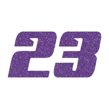 Polep vozidla SAMOLEPKA Startovní číslo 23 typ 6 (87 - Ultra Metalic fialová) NA AUTO, NÁLEPKA, FÓLIE, POLEP, TUNING, VLASTNÍ TEXT, TISK, AUTOSAMOLEPKY.cz, POLEPY, OBRÁZEK, LOGO, SAMOLEPKY